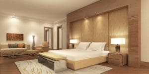 Habitación de hotel 5 estrellas cerca de La Moraleja en Madrid