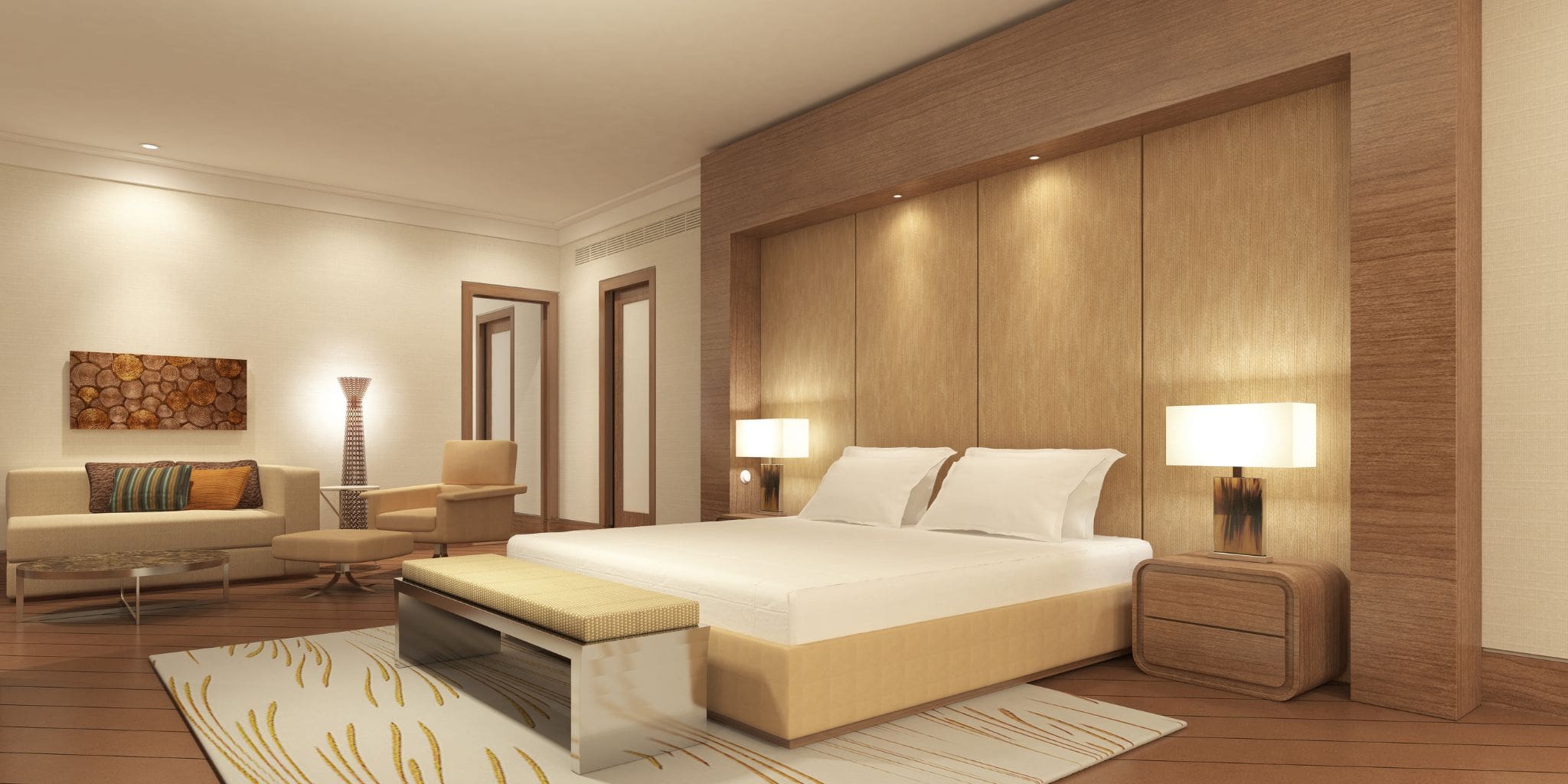 Habitación de hotel 5 estrellas cerca de La Moraleja en Madrid